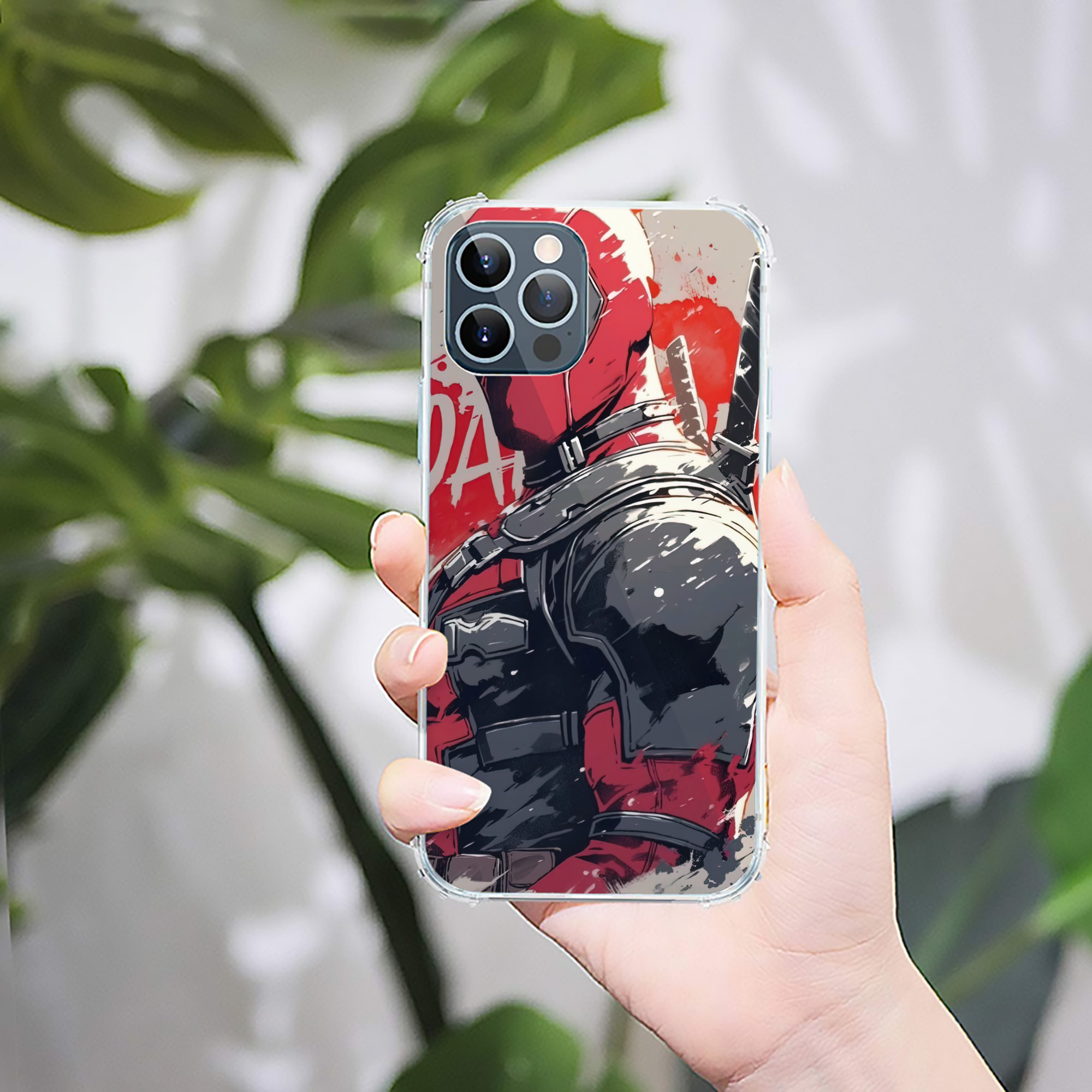 （画像用） Deadpool デッドプール 【iPhone 12シリーズ対応】透明スマホケース（クリアソフトケース）